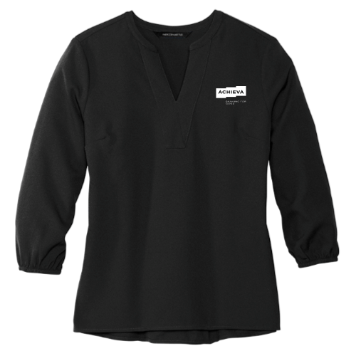 AchievaCreditUnion - Mercer+Mettle Women's Stretch Crepe 3/4 Sleeve Blouse